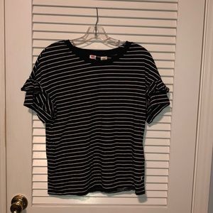 Levi’s Black and White striped t shirt